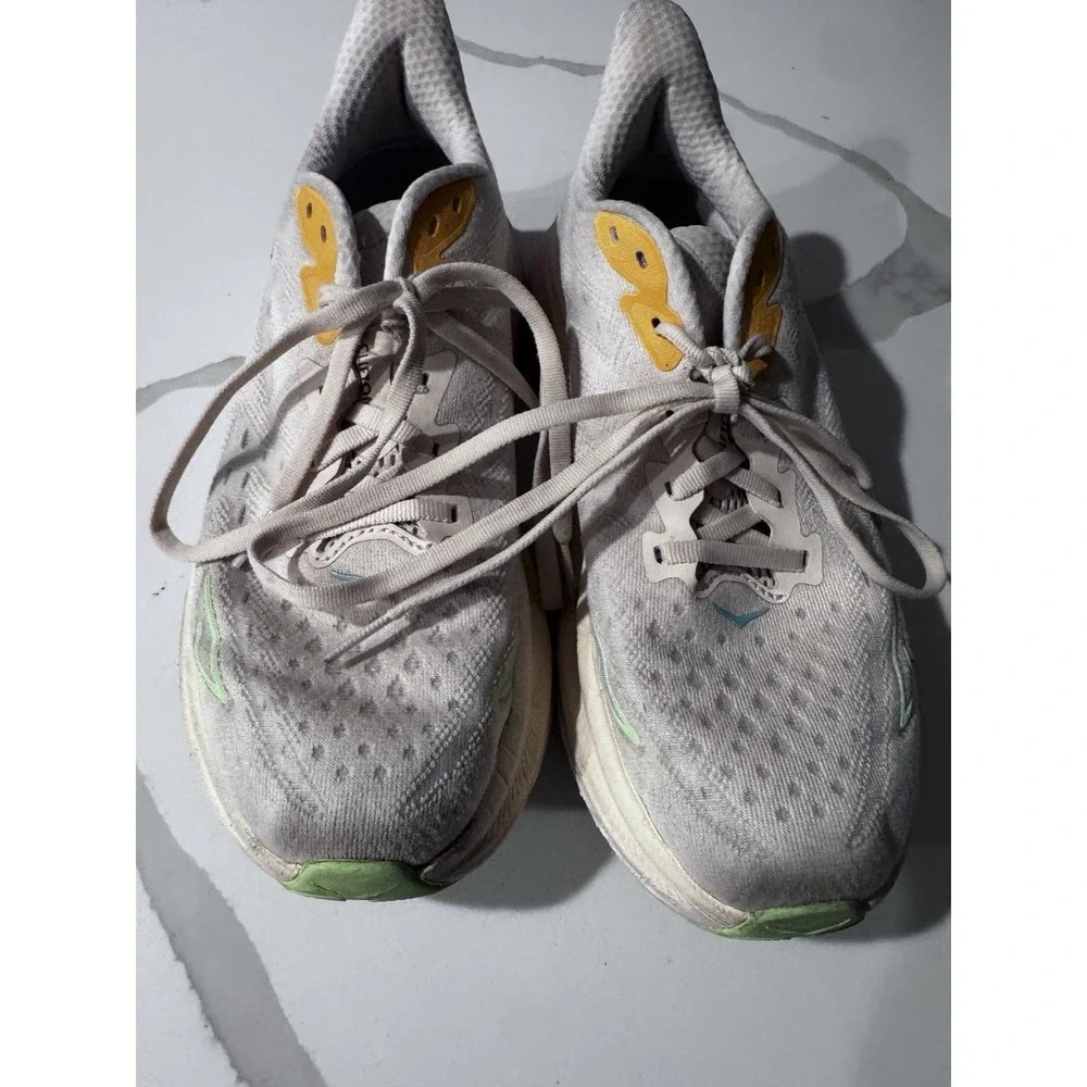 Size 8 B - Hoka‎ One One Clifton Vanilla Astral Running Shoes Sneakers